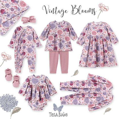 floral-long-sleeve-girls-dress-bamboo-cotton-vintage-bloom Sophia's Style-3